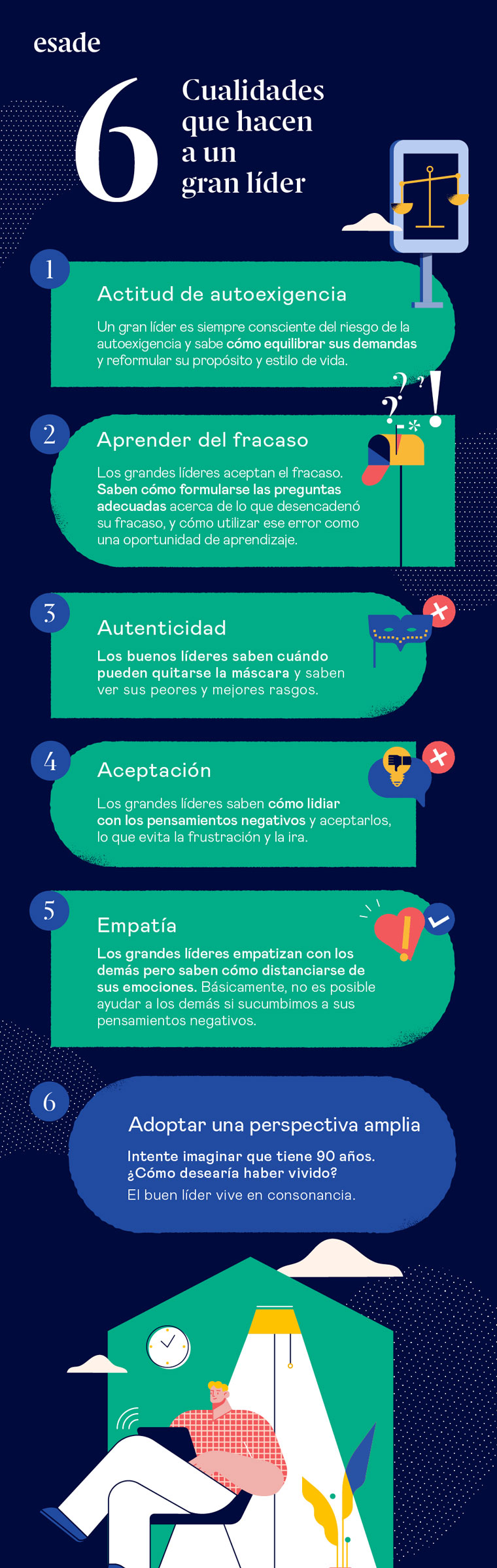 Los líderes de éxito adoptan seis cualidades