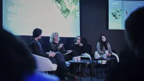 A picture of the Esade panel moderated by Irene Unceta