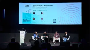 Ana Valenzuela, Salomé Gozalishvili, Javier Recuenco and Olivia Calafat at the 4YFN event.